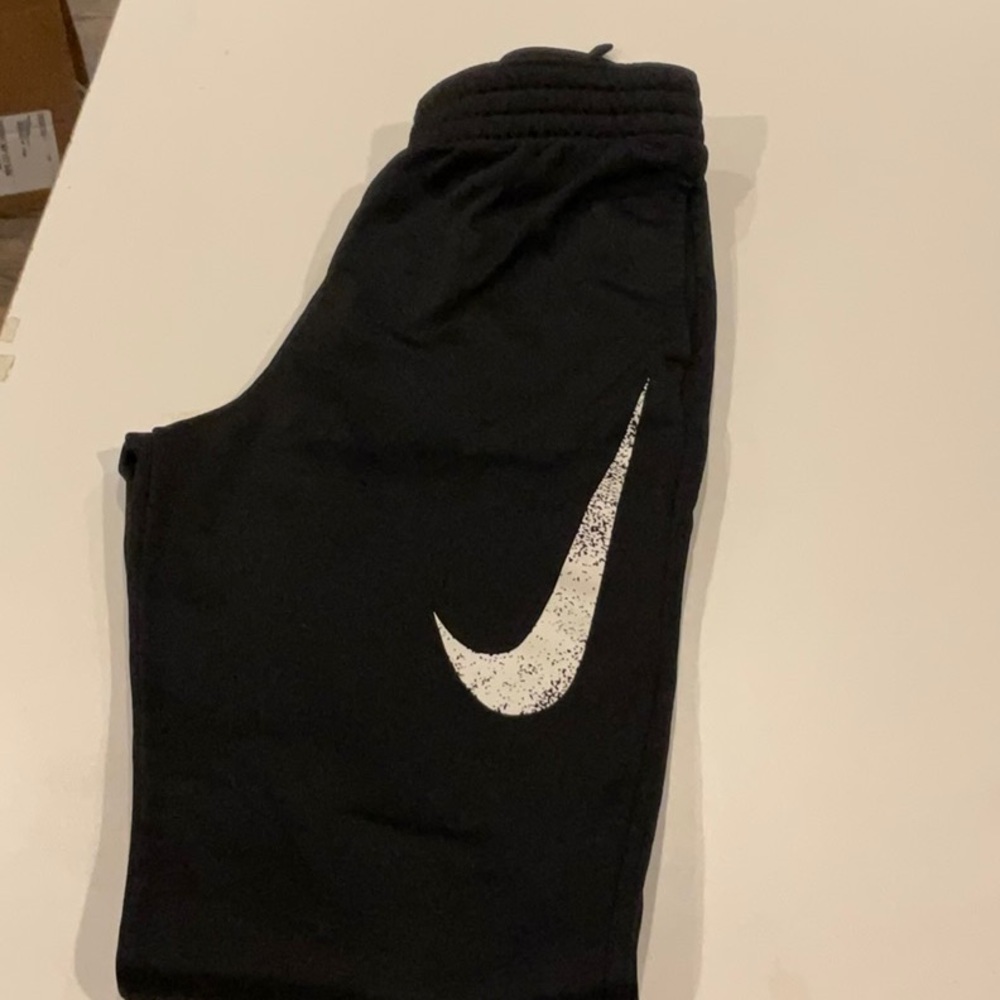 Nike Black Sweatpants with Iconic Swoosh Logo